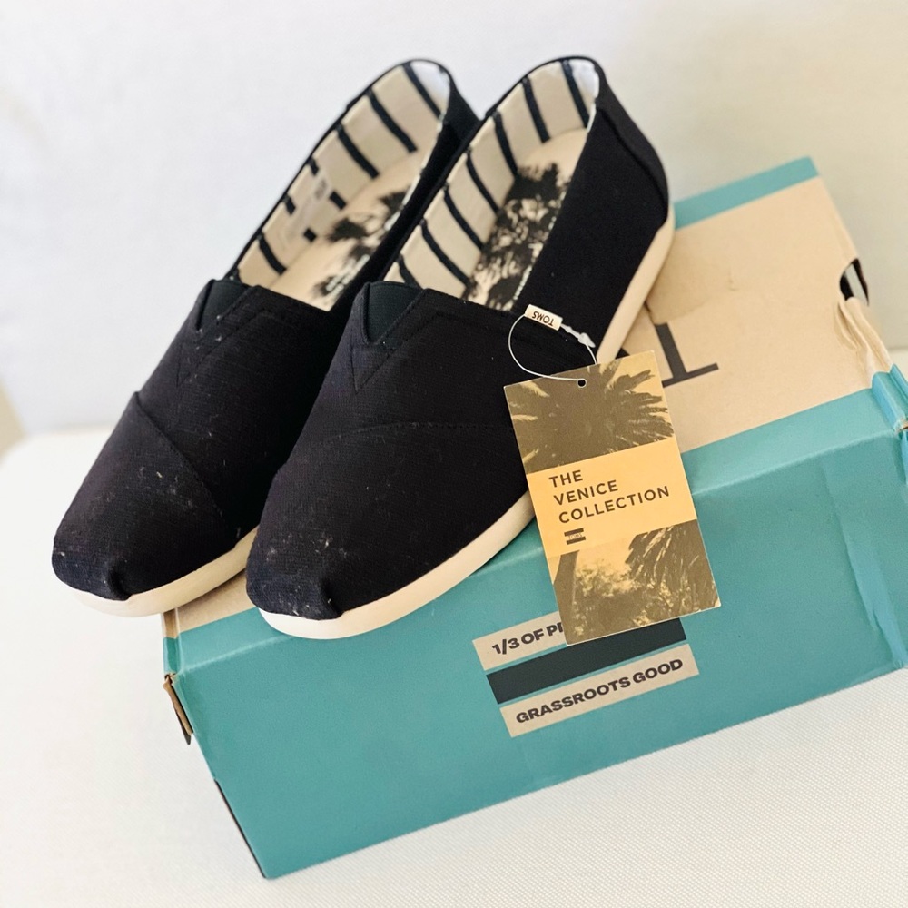 TOMS Alpargata Black Espadrille